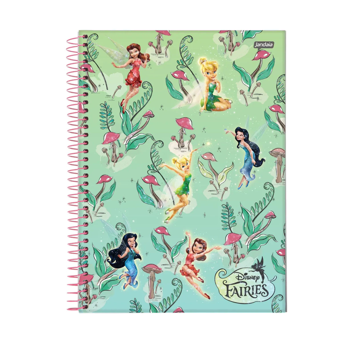 Caderno Disney Fairies 10 Matérias 160 Folhas Jandaia