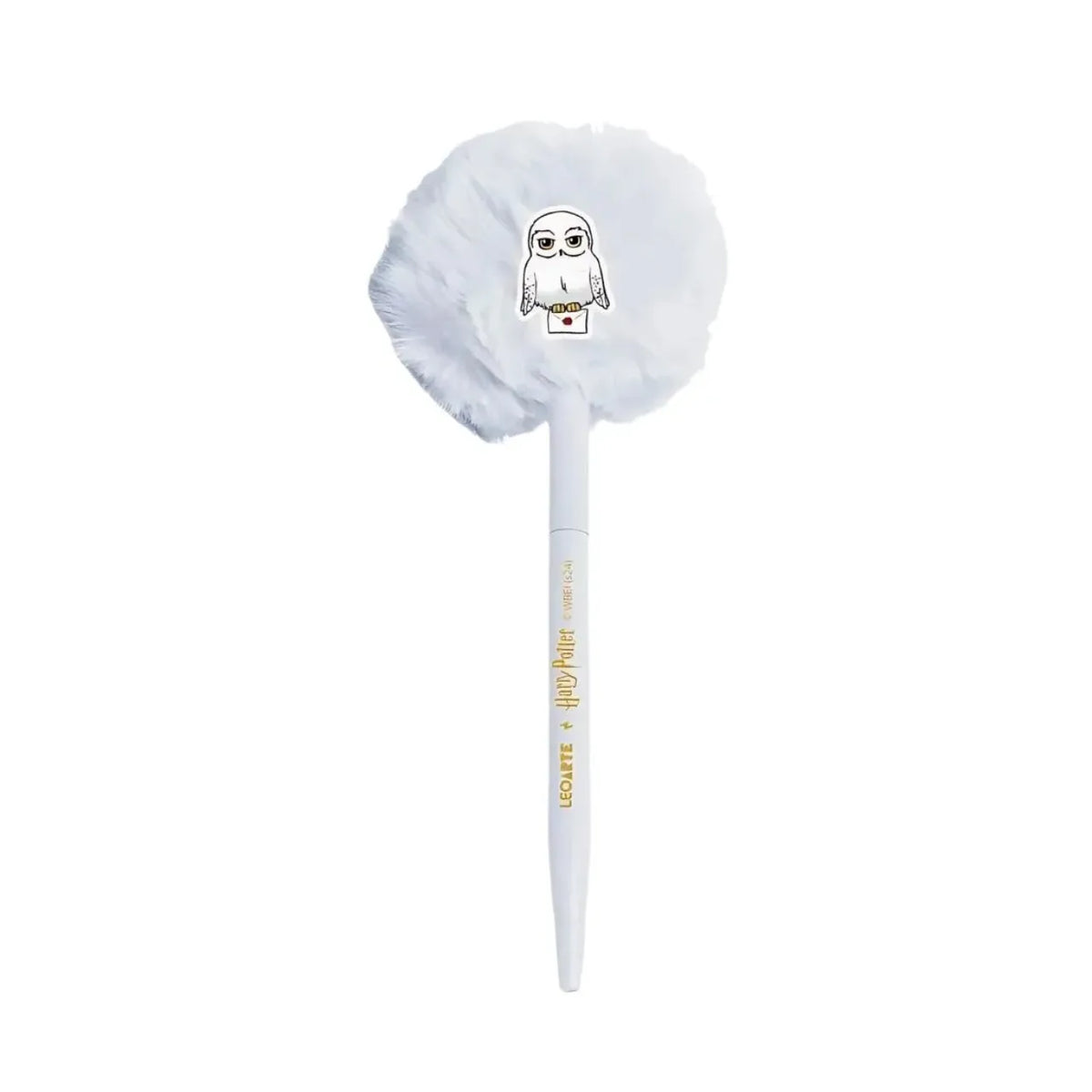 Caneta Esferográfica Pompom Edwiges Harry Potter Leo e Leo