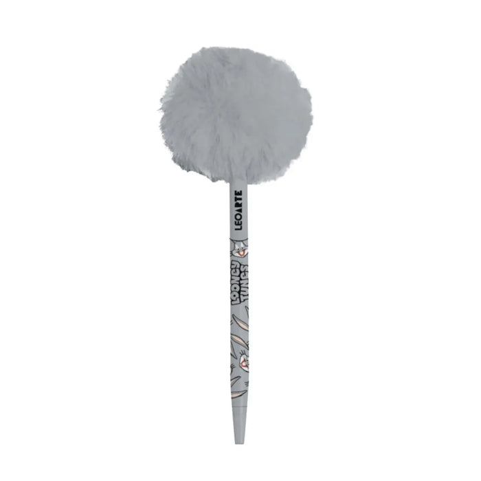 Caneta Esferográfica Pompom Looney Tunes Cinza Leoarte