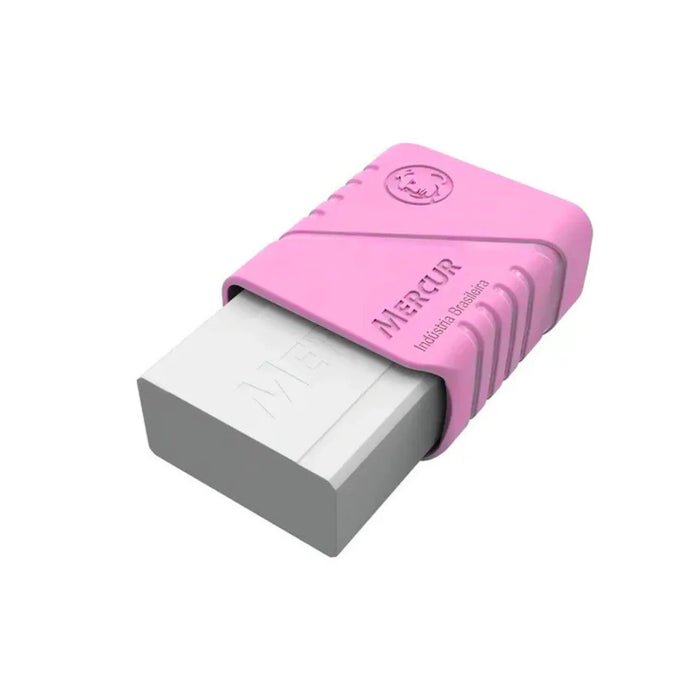 Borracha Branca Mercur com Capa Rosa
