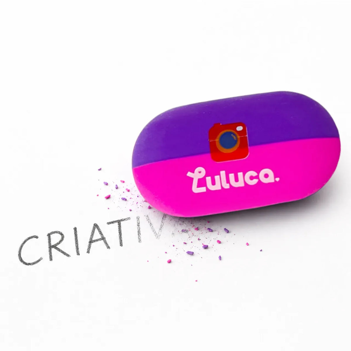 Borracha Luluca Câmera Rosa e Roxa