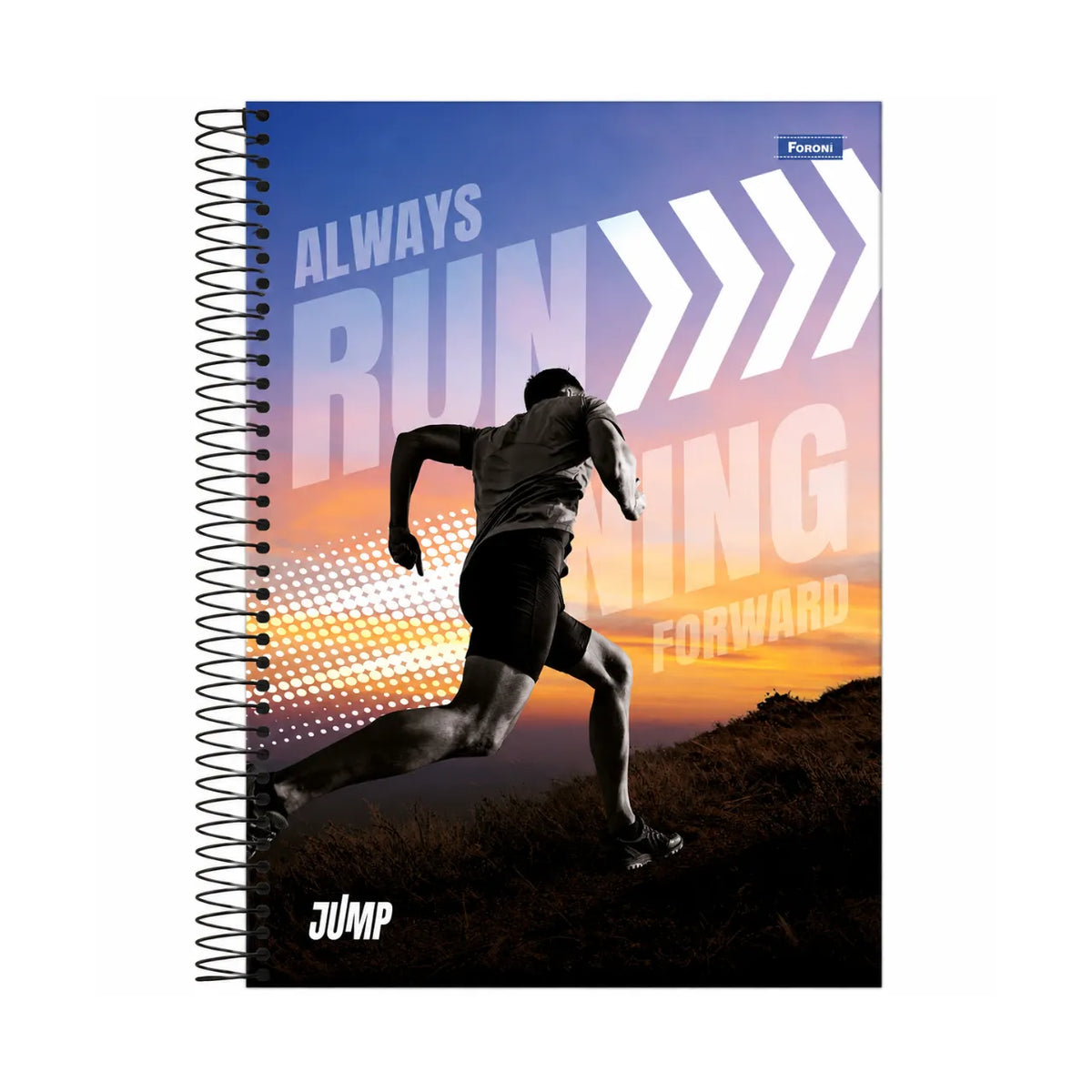 Caderno 20 Matérias 400 Folhas Jump Corrida Foroni