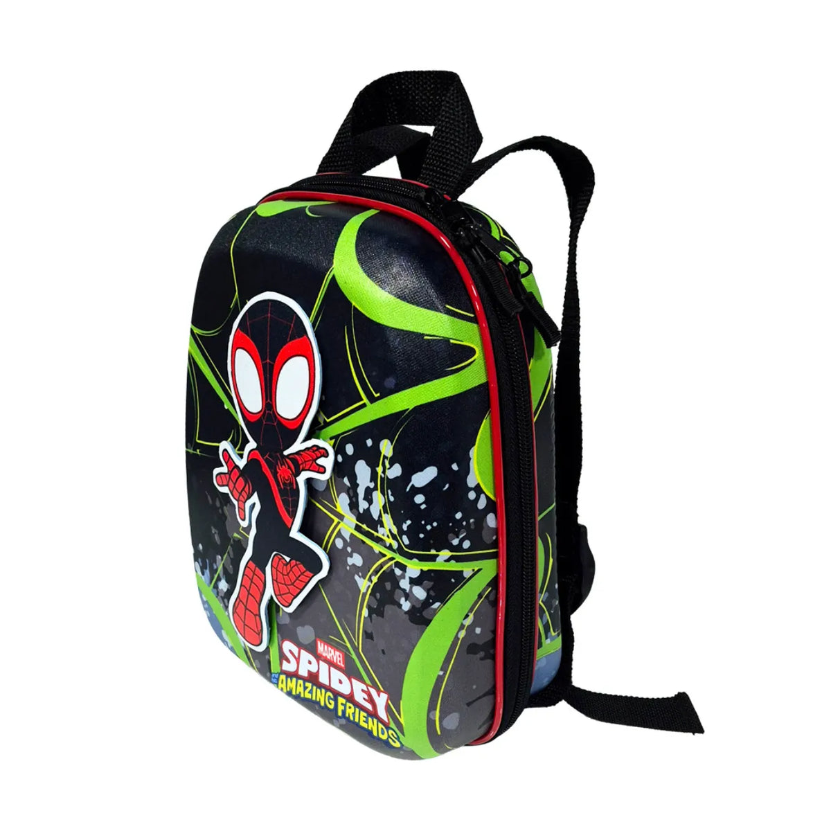 Kit Mochila Rodinha Homem Aranha Miles Carro Lancheira Diplomata