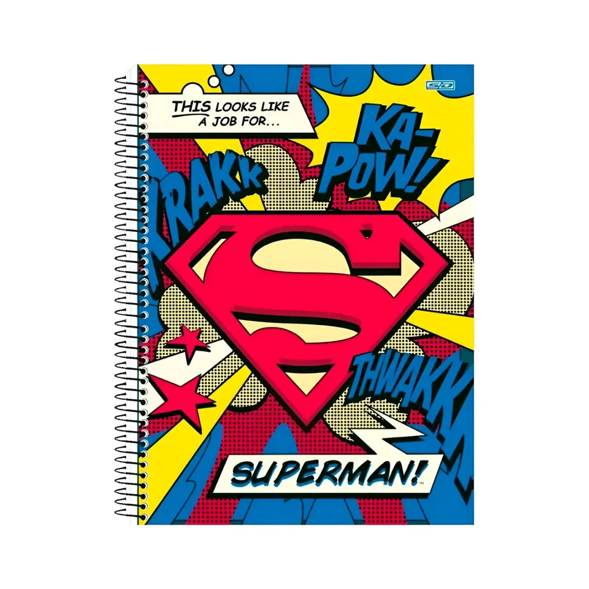 Caderno Superman 10 Matérias 160 Folhas Espiral