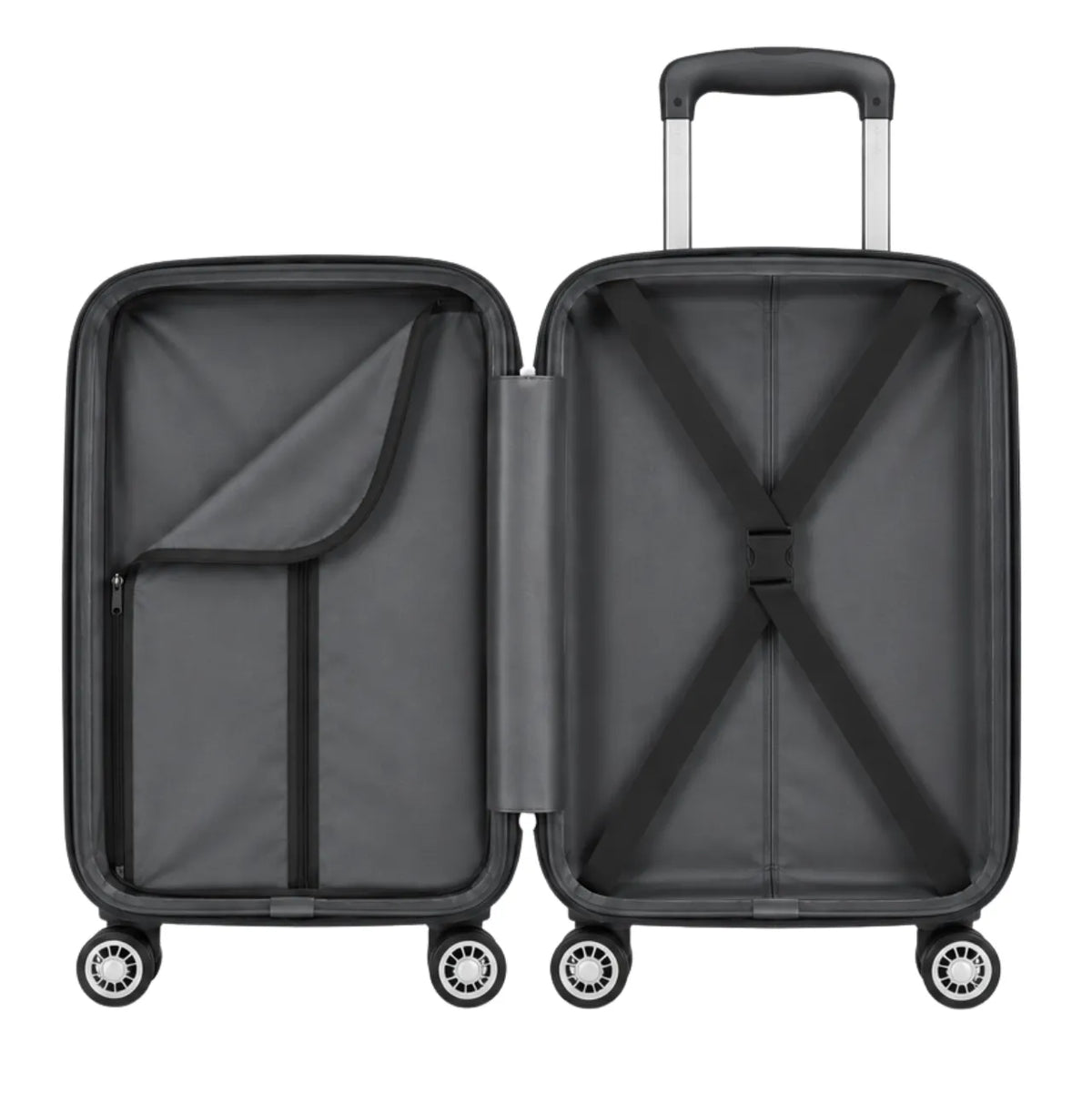 Mala de Viagem Expansível 15/20kg Grafite Policarbonato