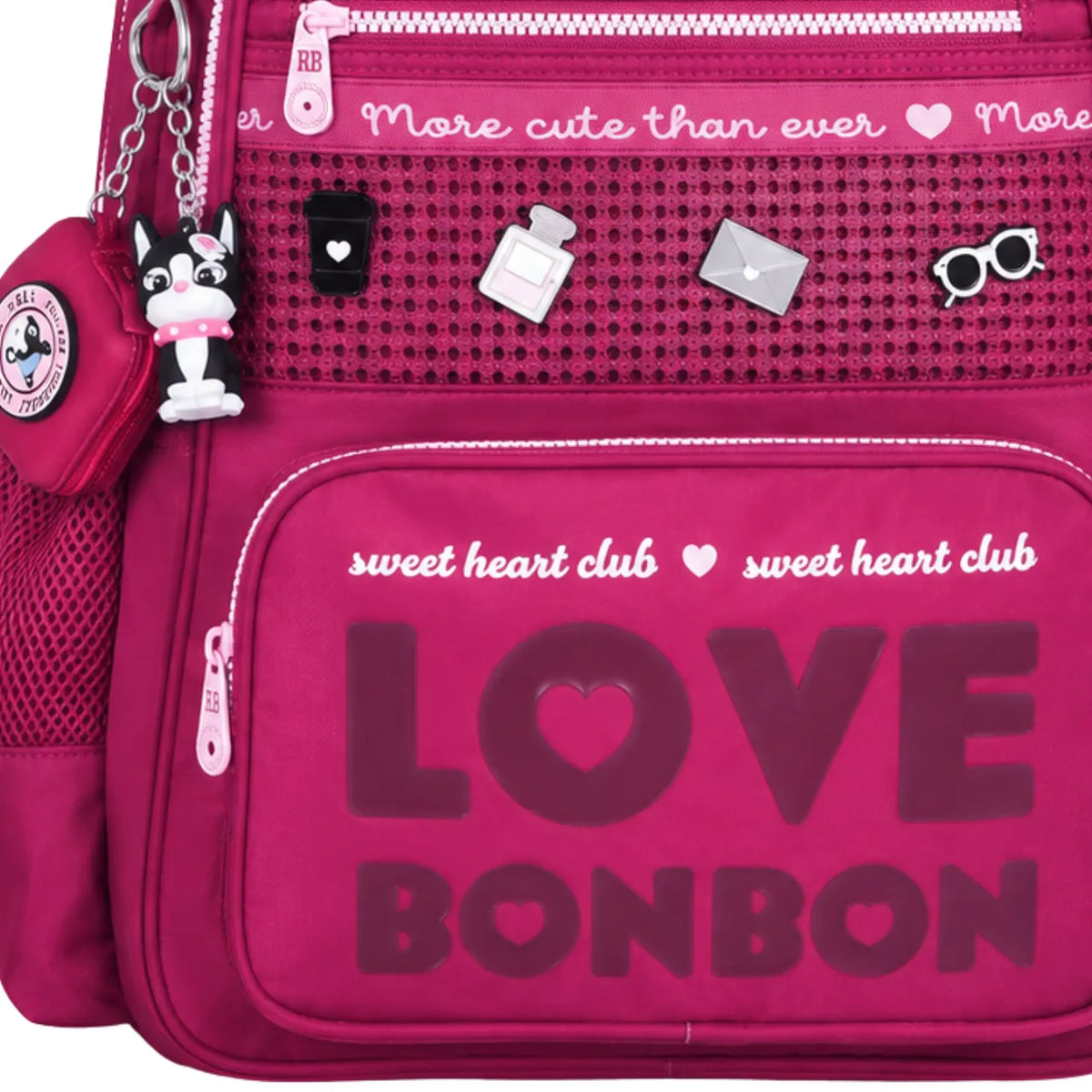 Mochila de Costas Rosa Love Rebecca Bonbon