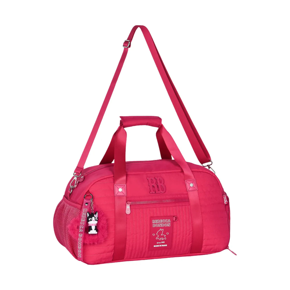 Bolsa de Viagem Rosa Rebecca Bonbon com Alça Transversal