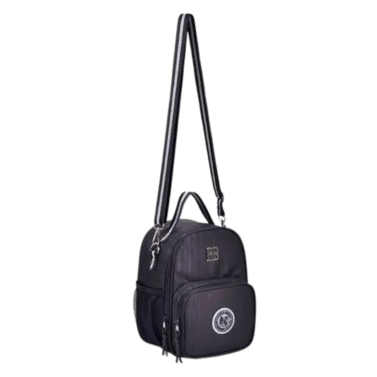 Kit Mochila 4 Rodas Rebecca Bonbon Preta Lancheira e Estojo