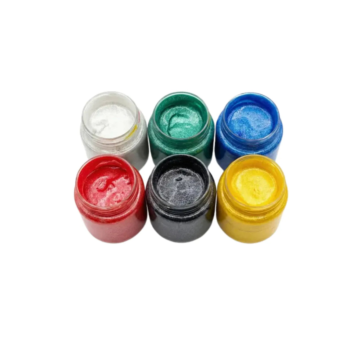 Kit Têmpera Guache Metálica 15ml 6 Cores Acrilex