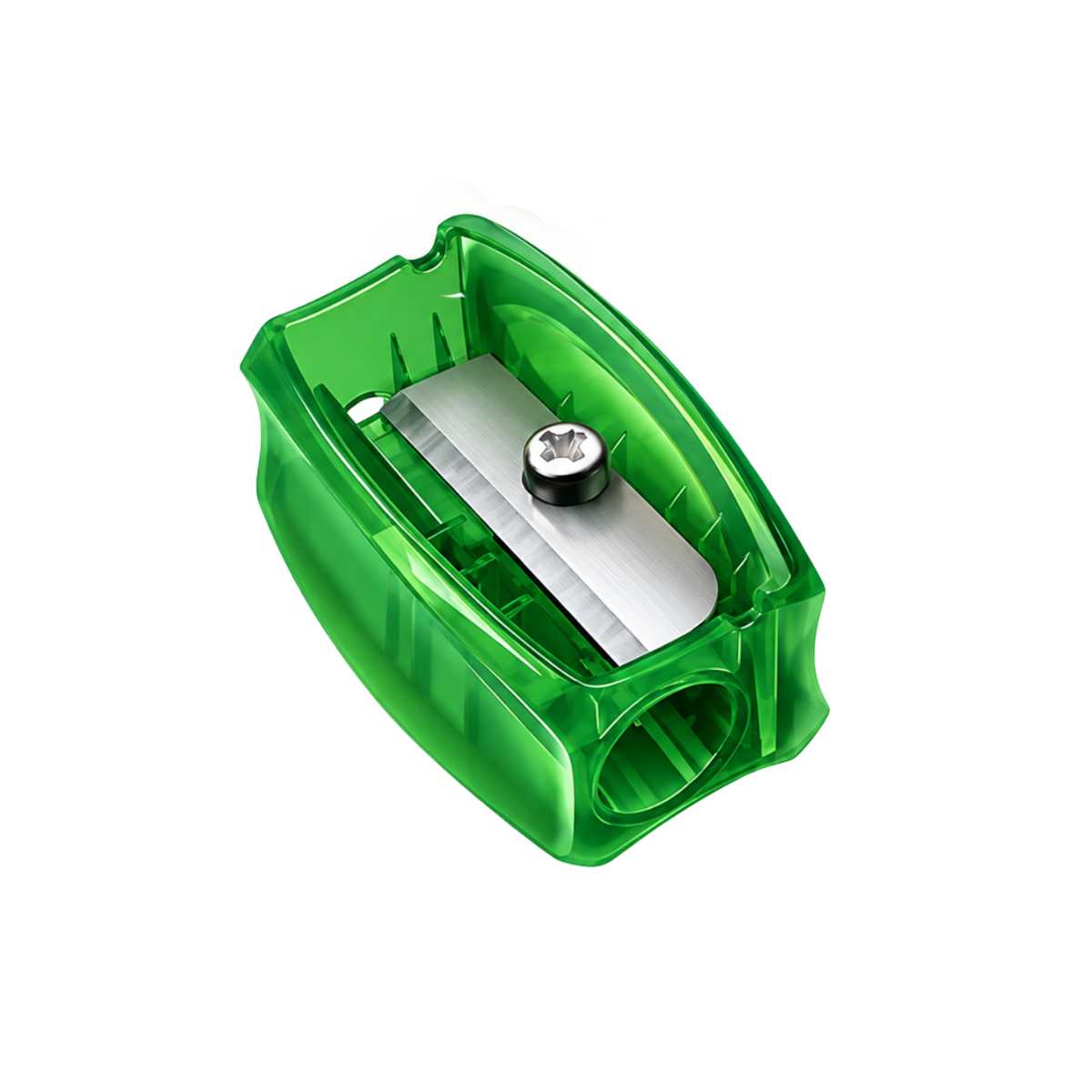 Apontador Clássico Neon Verde 1 Furo Faber-Castell