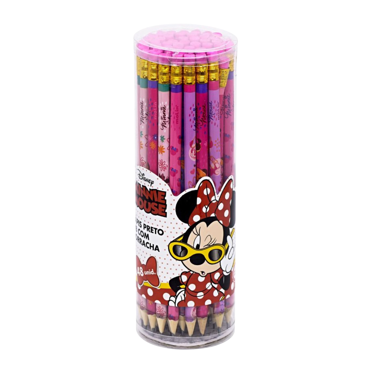Lápis de Escrever Minnie Molin com Borracha