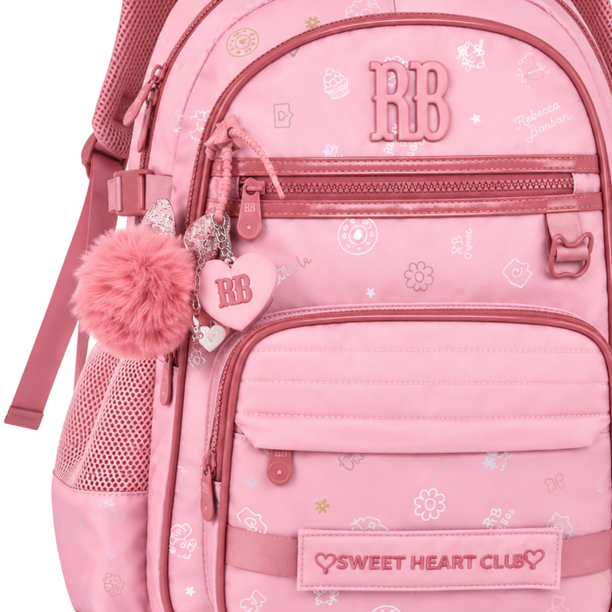 Mochila de Costas Rebecca Bonbon Rosa