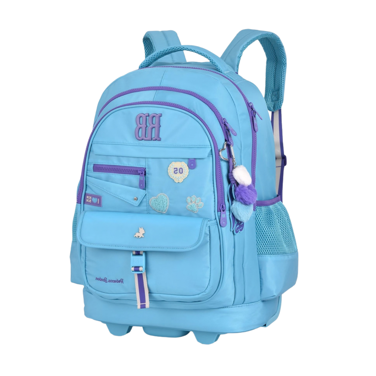 Kit Mochila de Rodas Rebecca Bonbon Lancheira e Estojo Box