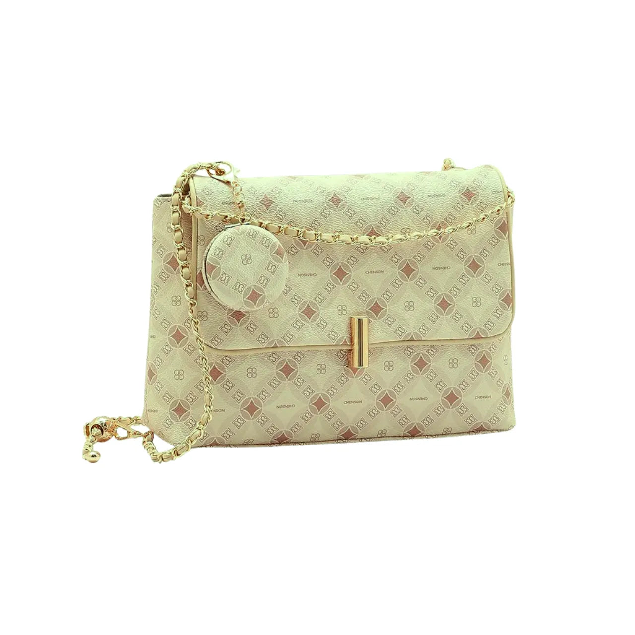 Bolsa Feminina Chenson Bege Transversal