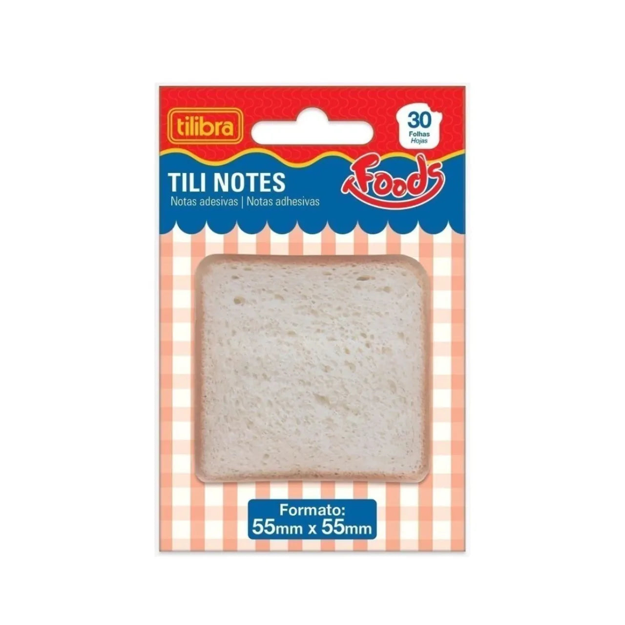 Bloco Notas Adesivas Pão 55x55mm Tilibra