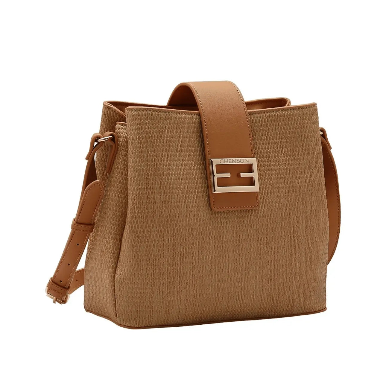 Bolsa Feminina Chenson Bege Transversal Aba