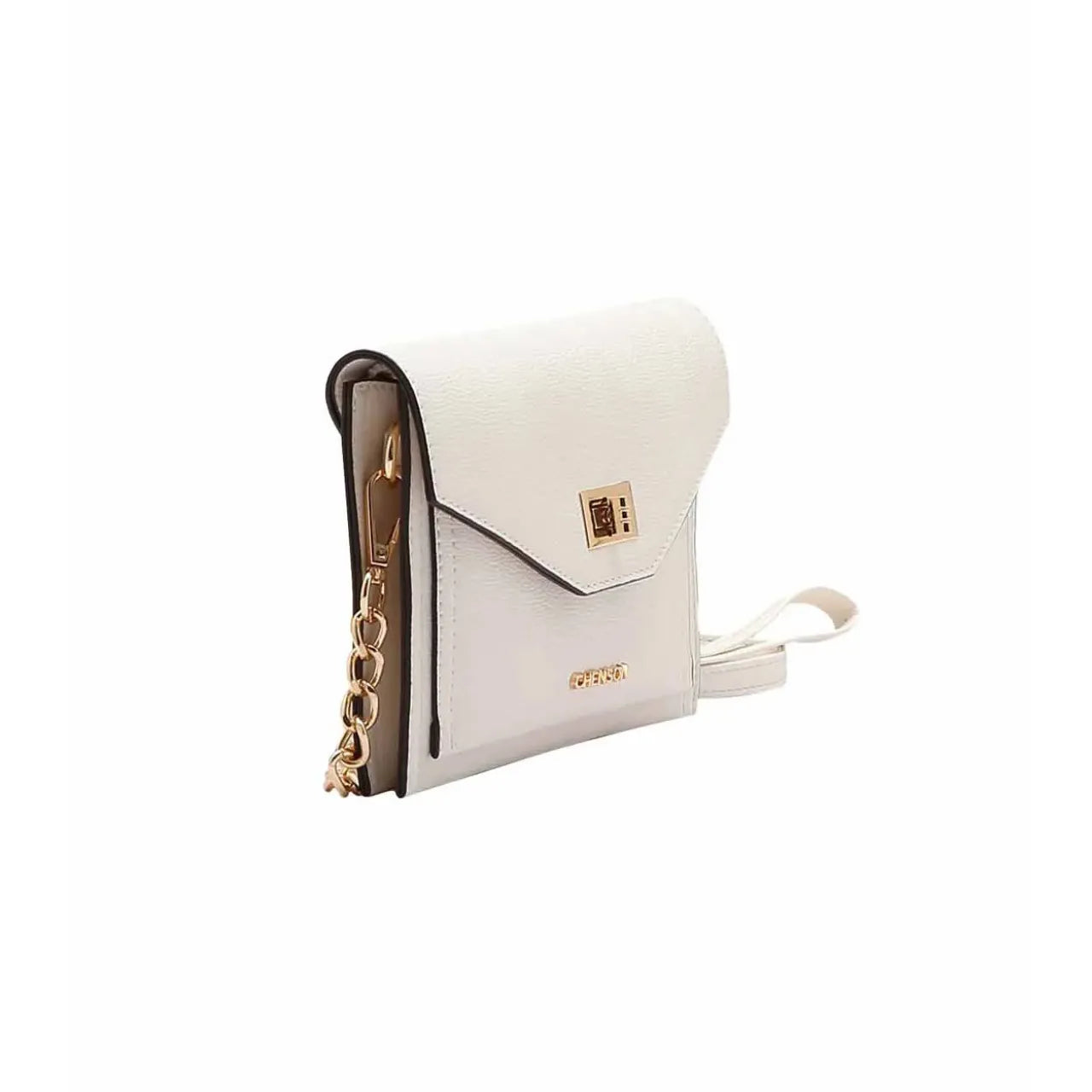 Bolsa Feminina Chenson Off White Croco Mão Transversal