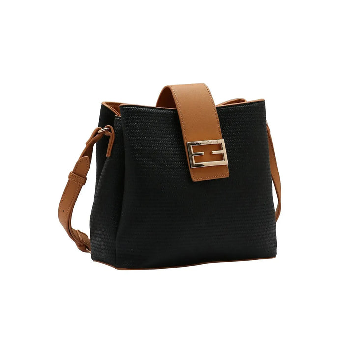 Bolsa Feminina Chenson Preta Transversal Aba