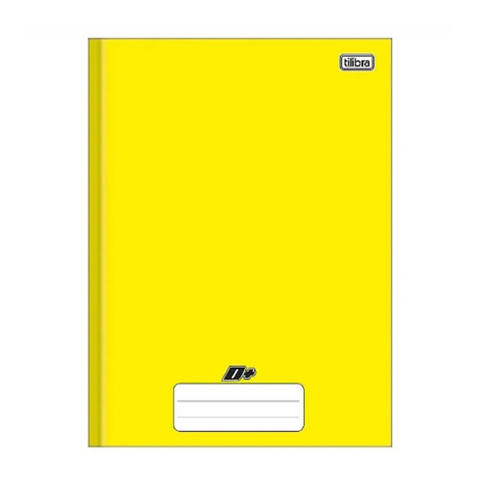 Caderno Brochura Amarelho 96 Folhas Capa Dura 200x275