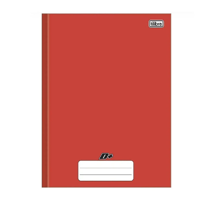 Caderno Brochura Vermelho 96 Folhas Capa Dura 200x275