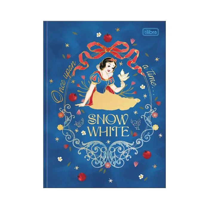 Caderno Colegial Brochura 160 Folhas Tilibra Branca de Neve Azul