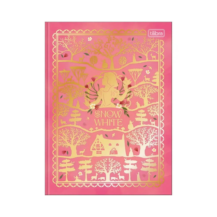 Caderno Colegial Brochura 160 Folhas Tilibra Branca de Neve Rosa