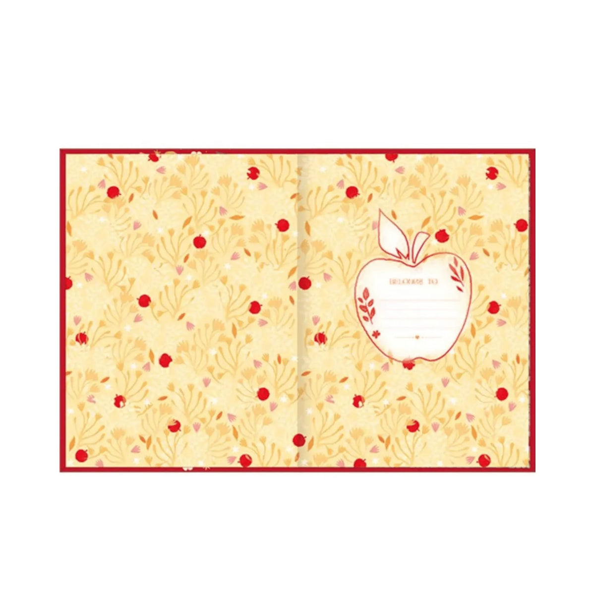 Caderno Colegial Brochura 80 Folhas Tilibra Branca de Neve Vermelho