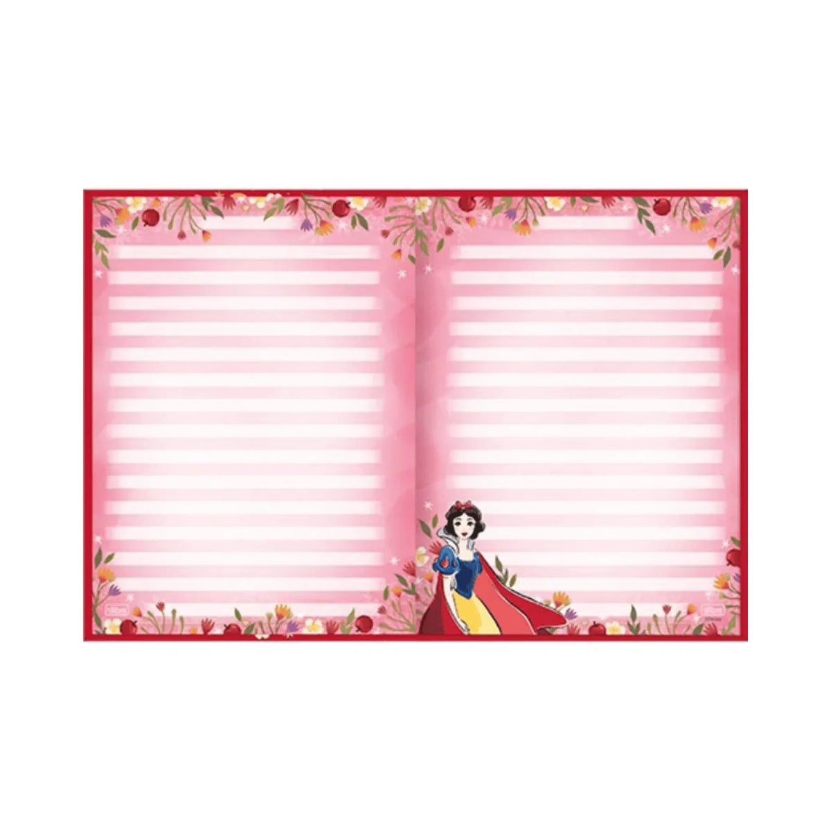 Caderno Colegial Brochura 80 Folhas Tilibra Branca de Neve Vermelho