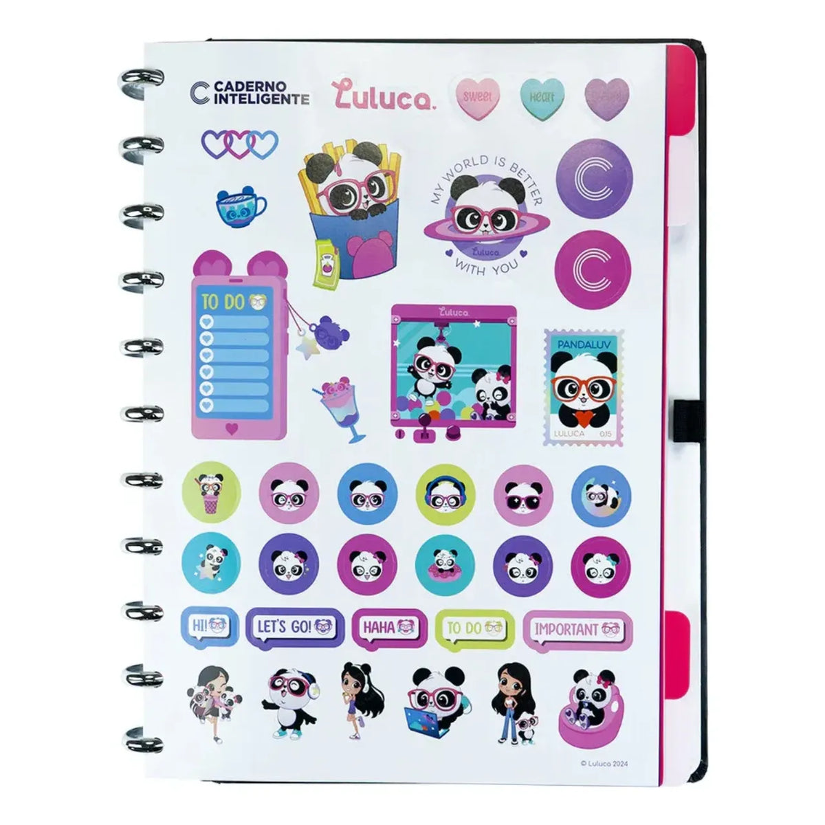 Caderno Inteligente Grande Pandalu Glow By Luluca