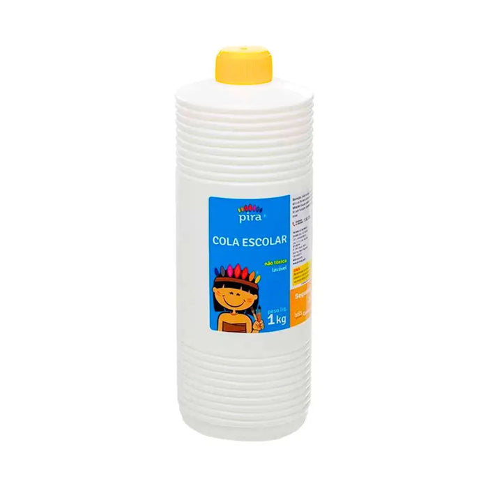 Cola Branca Escolar Frasco 1kg Pira