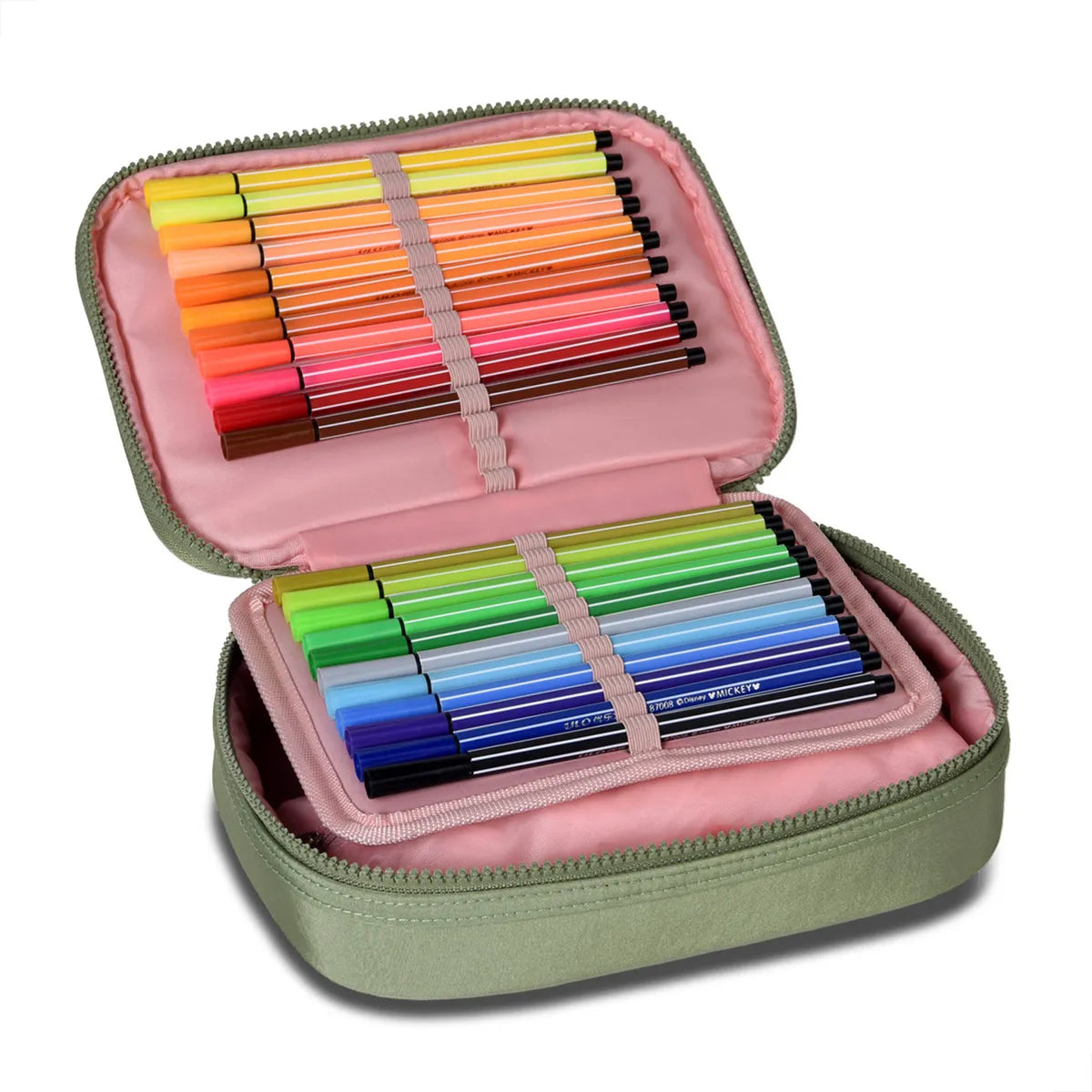 Estojo Box Alice Palucci Verde 36 Pens Juvenil
