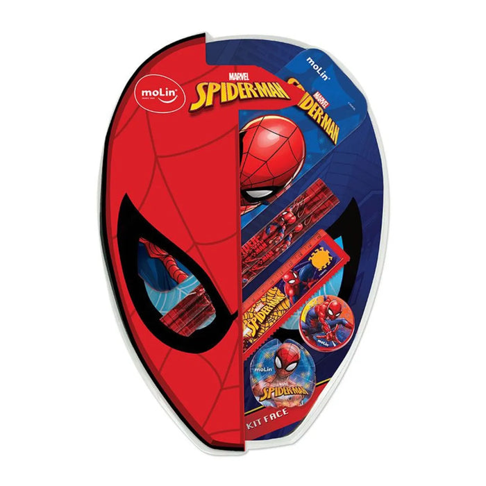 Kit Escolar Infantil Spider Man 7 Itens Marvel Molin