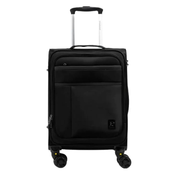 Mala de Bordo Bagaggio 10kg Tecido Preto Rodas 360°