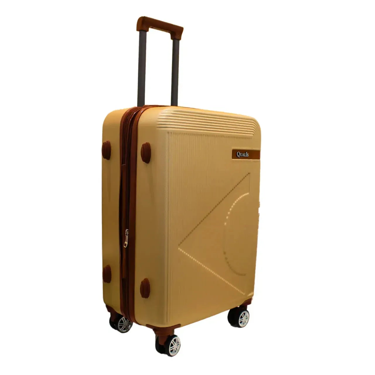 Mala de Viagem 23kg ABS Qualis Rodas 360° Champanhe