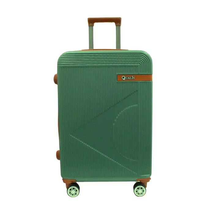 Mala de Viagem 23kg Média ABS Qualis Rodas 360° Verde Claro