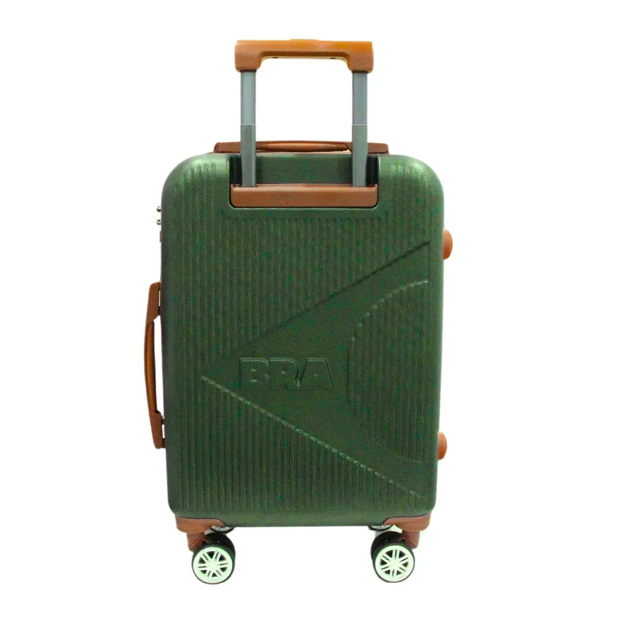 Mala de Viagem 23kg Média ABS Qualis Rodas 360° Verde Escuro