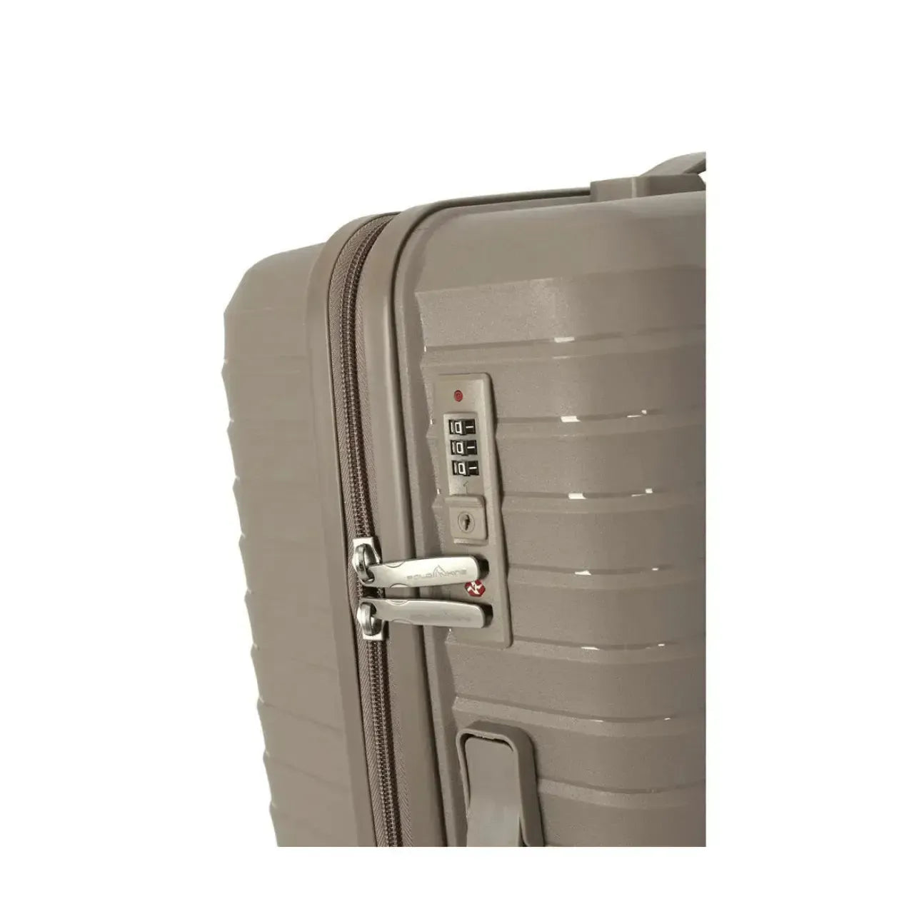 Mala de Viagem 23kg Polo King Polipropileno Champanhe Rodas 360°