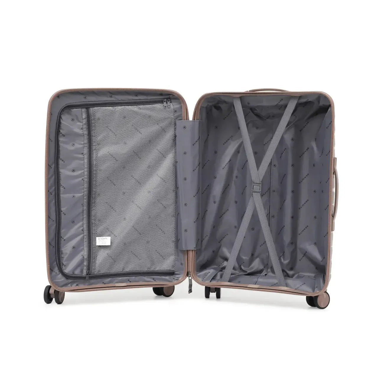 Mala de Viagem 32kg Marrom Polipropileno Grande Seanite