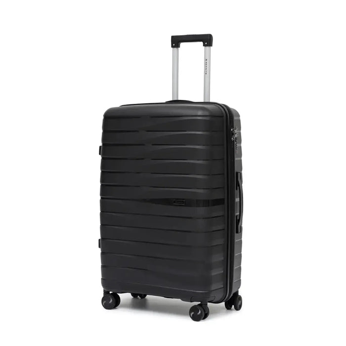 Mala de Viagem 32kg Preta Polipropileno Grande Embutido