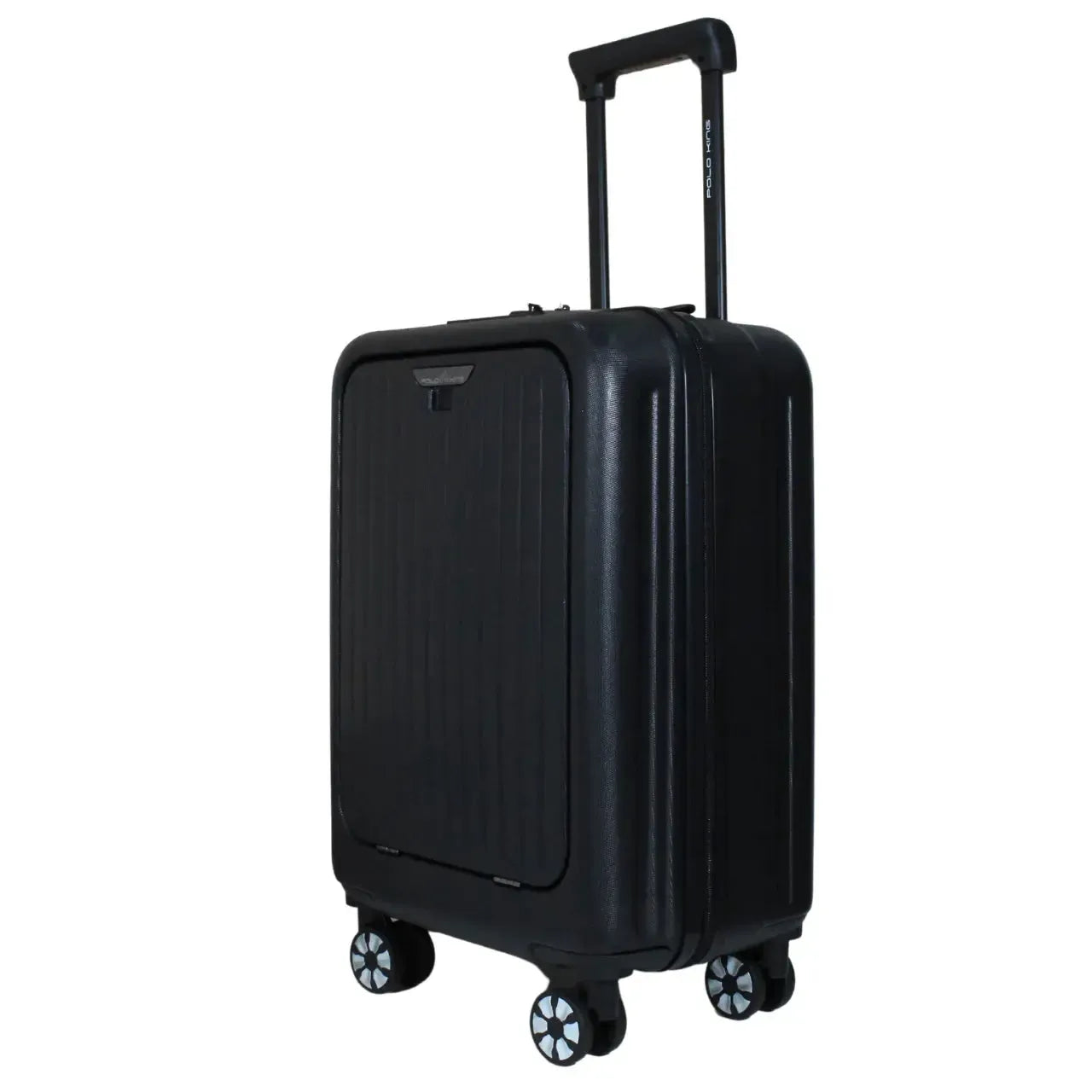 Mala de Viagem Bordo 10kg Notebook com TSA e Porta Garrafas Polo King Preta