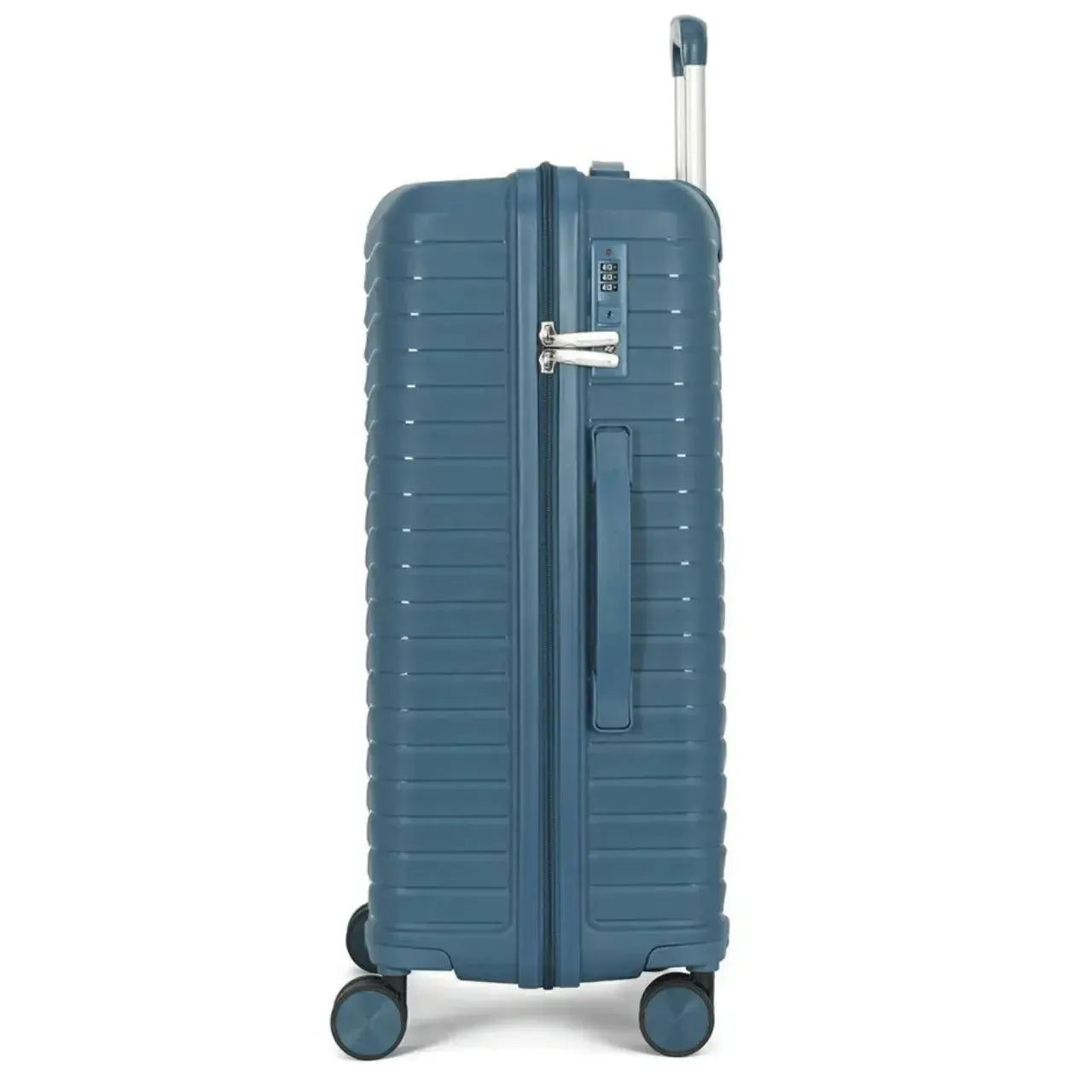 Mala de Viagem Grande 32kg Polo King Polipropileno Azul Rodas 360°