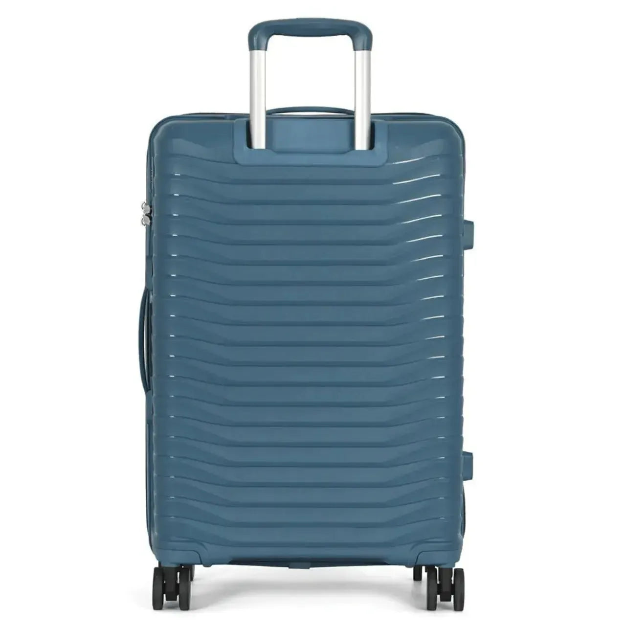 Mala de Viagem Grande 32kg Polo King Polipropileno Azul Rodas 360°