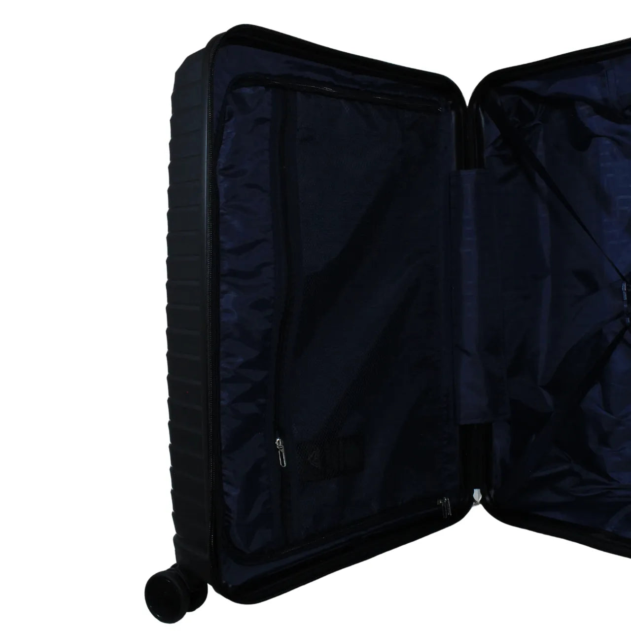 Mala de Viagem Média 23kg Polo King Polipropileno Preta Rodas 360°