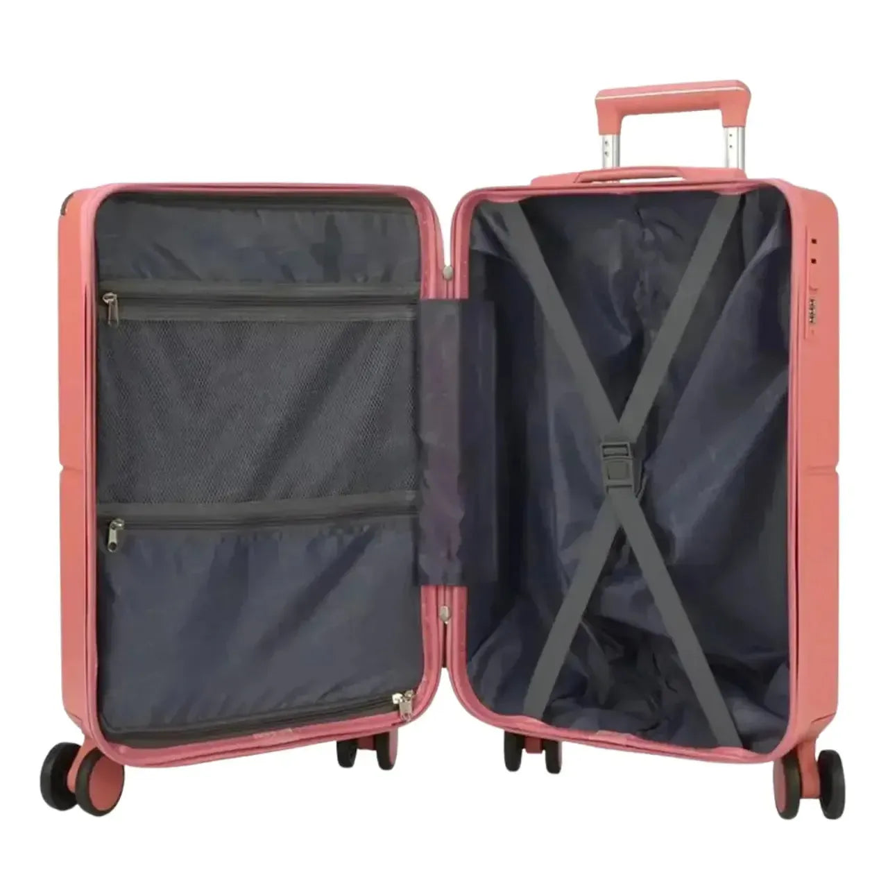 Mala de Viagem Média 23kg Rosa Up4You Rodas 360°