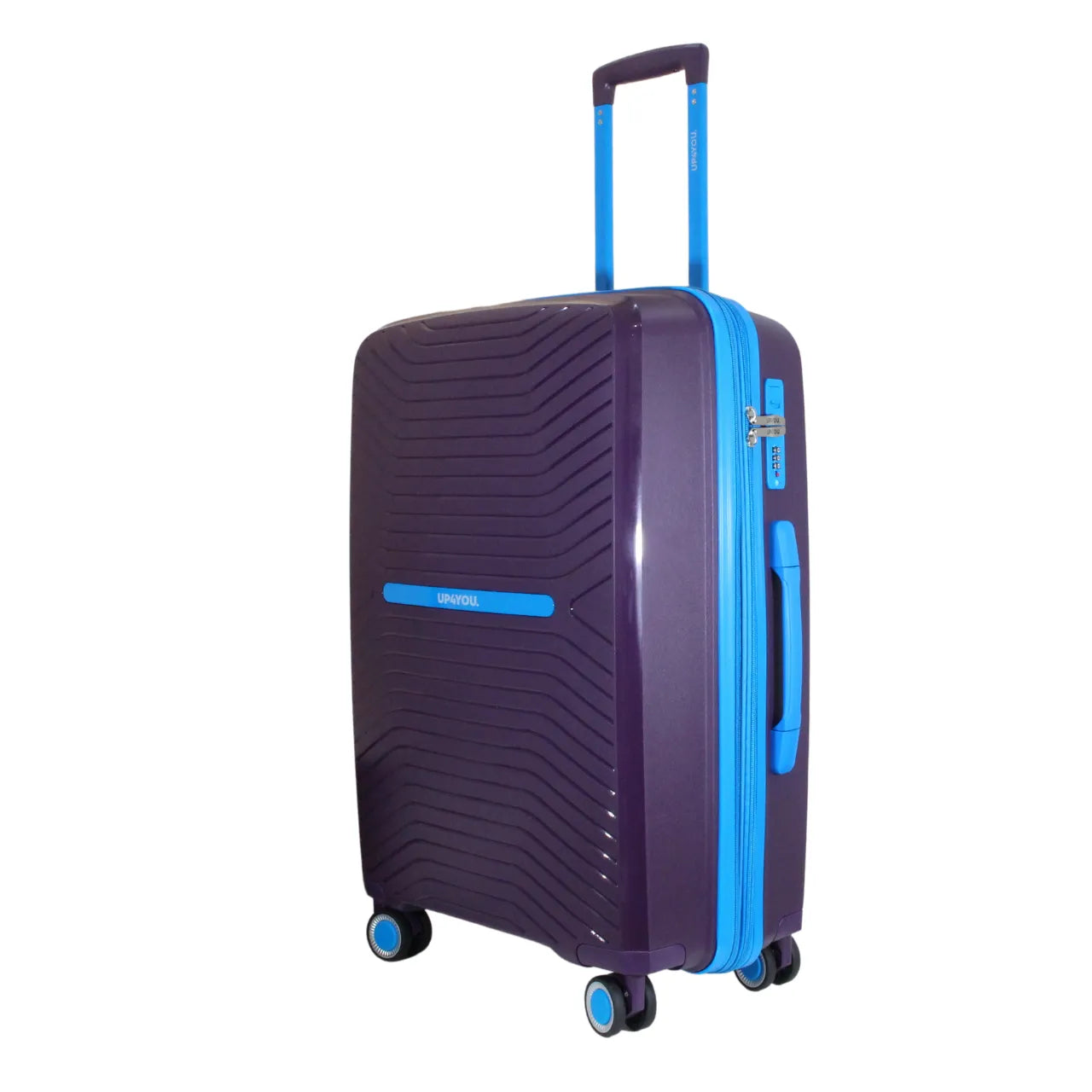 Mala de Viagem Média 23kg Up4You Polipropileno Violeta Rodas 360°