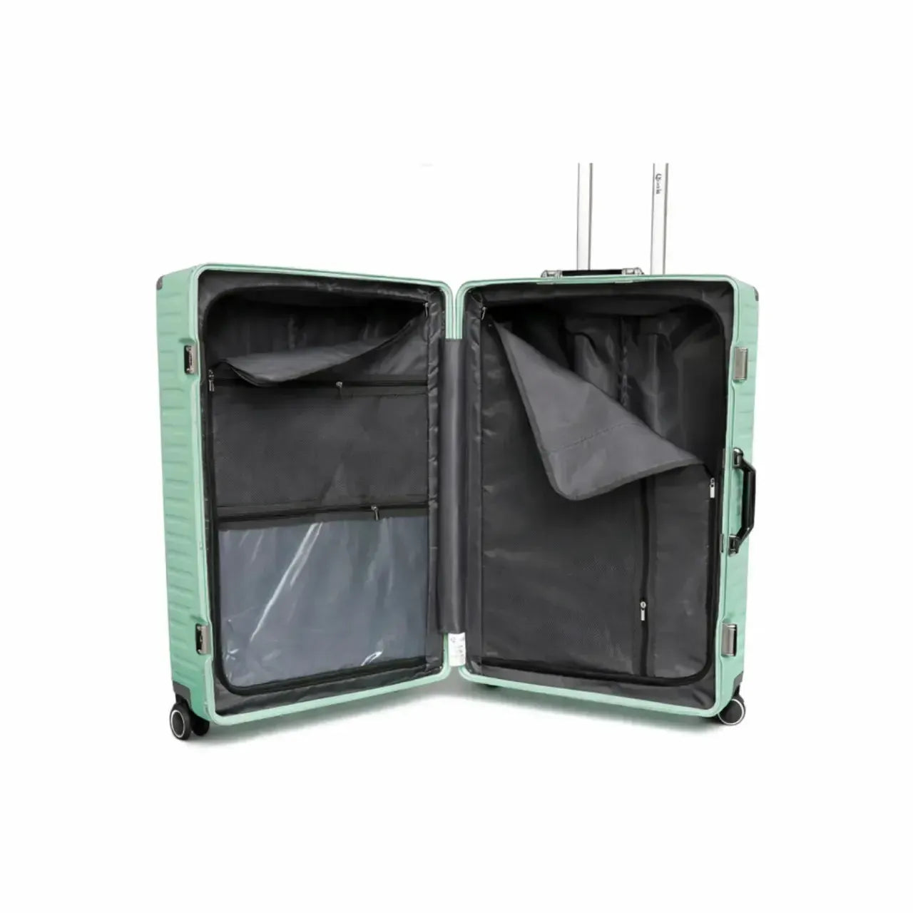 Mala de Viagem Qualis 23kg Verde Claro Policarbonato Antifurto TSA