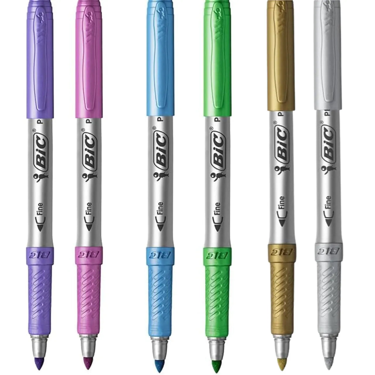 Marcador Permanente Metálico 1.1mm 6 Cores Bic Intensity