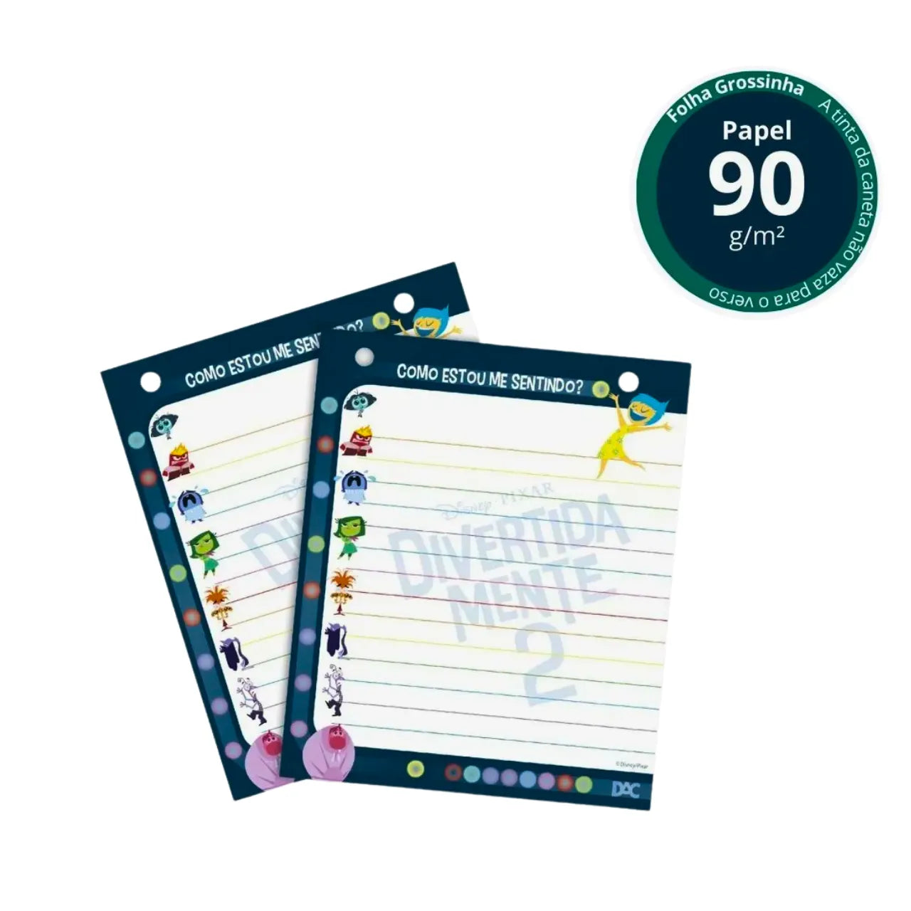 Mini Caderno Argolado Divertidamente 2 com Fichas 80 Folhas DAC