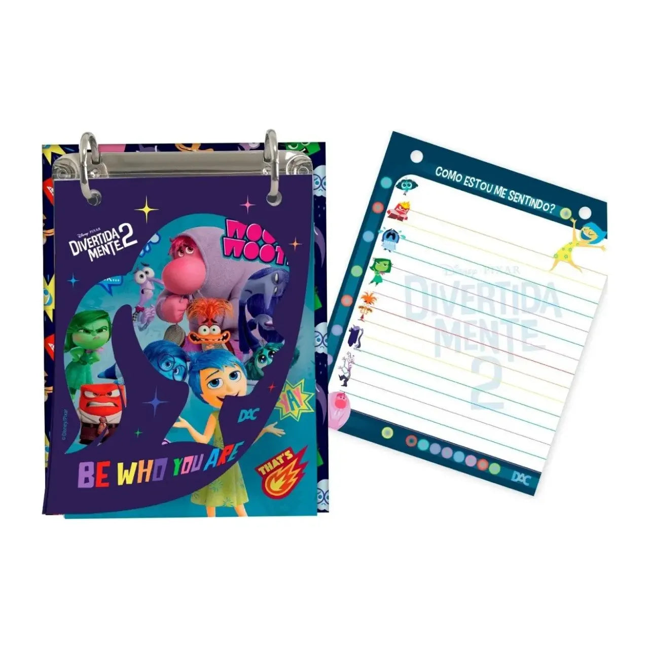 Mini Caderno Argolado Divertidamente 2 com Fichas 80 Folhas DAC