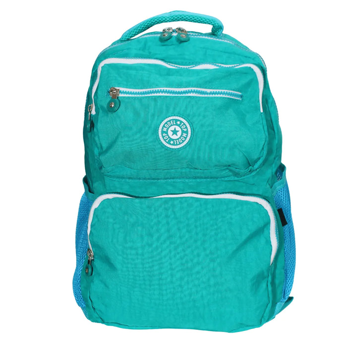 Mochila De Costas Verde Agua Top Model Ponto Verde